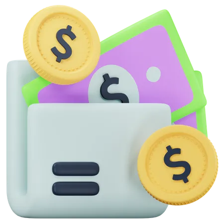 Ordner „Geld“  3D Icon