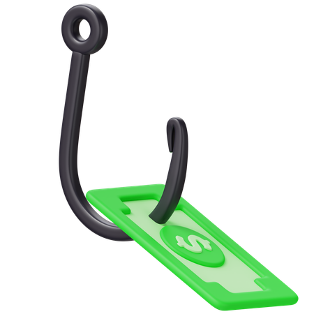 Geld-Phishing  3D Icon