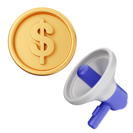 Geldförderung  3D Icon
