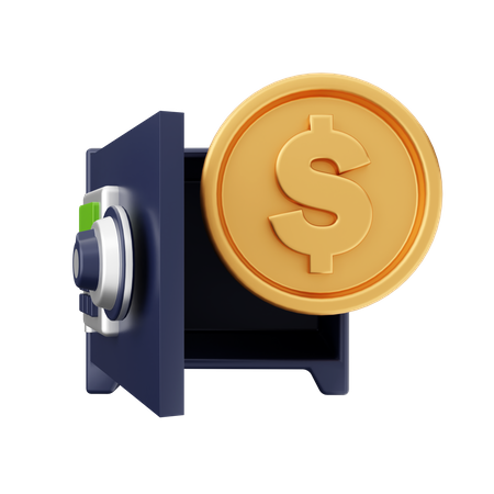 Geld sicher  3D Icon