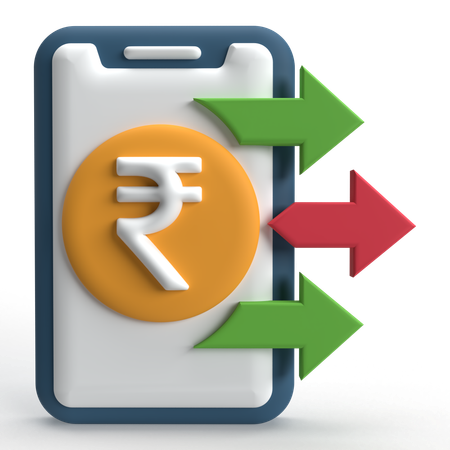 Geld senden  3D Icon