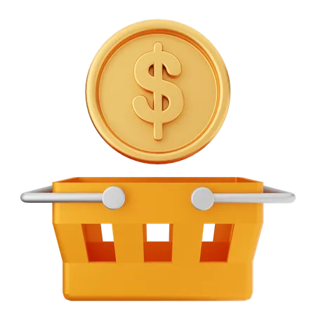 Geld einkaufen  3D Icon