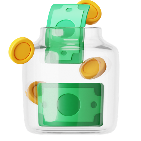 Geld sparen  3D Icon