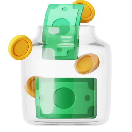 Geld sparen  3D Icon