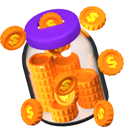 Geld sparen  3D Icon
