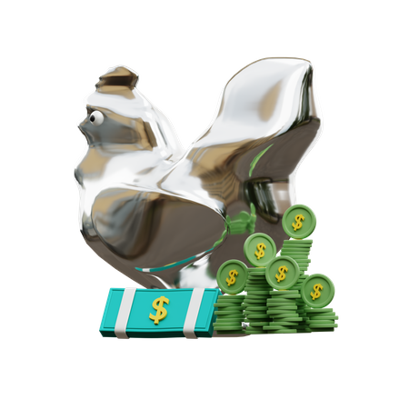 Geld sparen  3D Icon