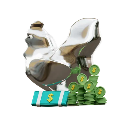 Geld sparen  3D Icon