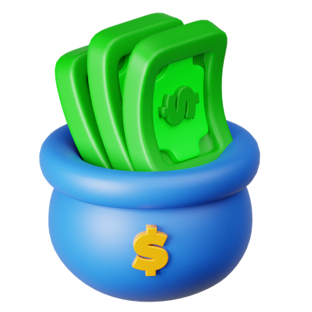 Geld sparen Tasche  3D Icon