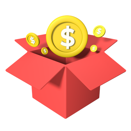 Geld auspacken  3D Icon
