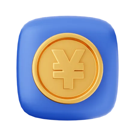 Yen-Münze  3D Icon