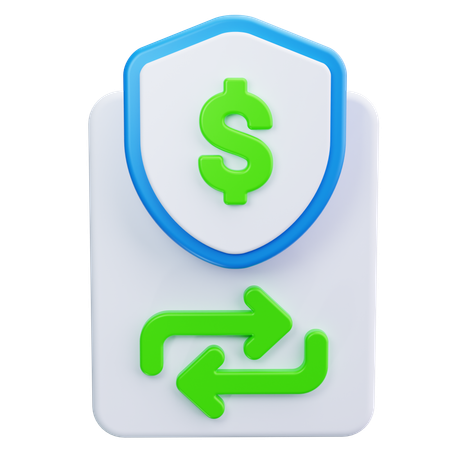 Geld-zurück-Abzeichen  3D Icon