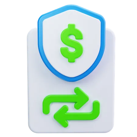 Geld-zurück-Abzeichen  3D Icon