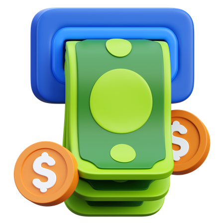 Geldabhebung  3D Icon