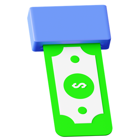 Geldabhebung  3D Icon
