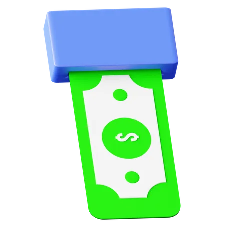 Geldabhebung  3D Icon