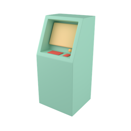 Geldautomat  3D Illustration