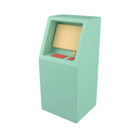 Geldautomat  3D Illustration