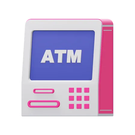 Geldautomat  3D Illustration
