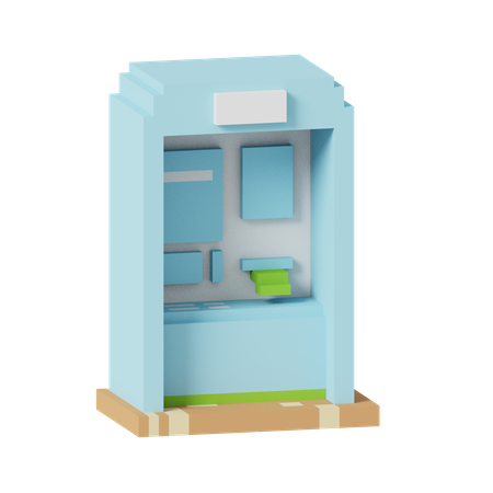 Geldautomat  3D Icon