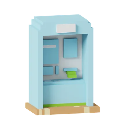 Geldautomat  3D Icon