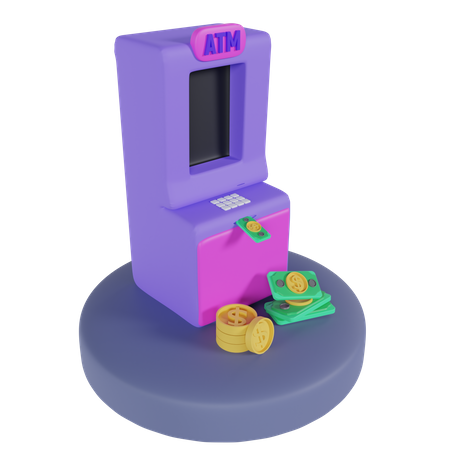 Geldautomat  3D Icon