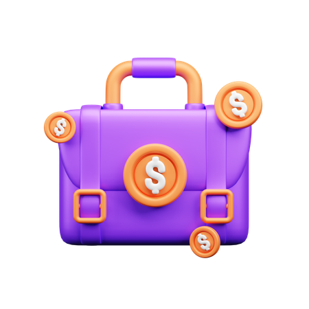 Geldtasche  3D Icon