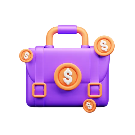 Geldtasche  3D Icon