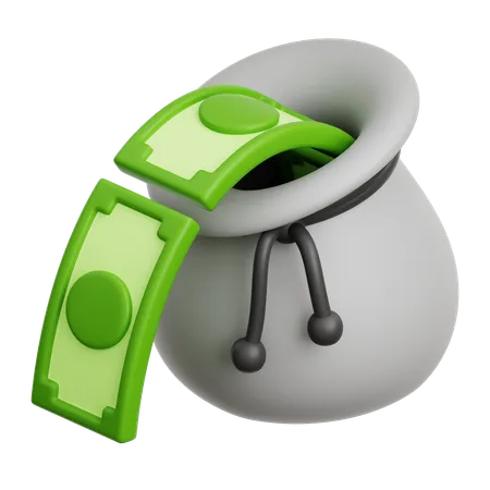 Geldtasche  3D Icon