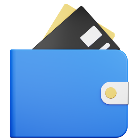 Brieftasche Kreditkarte  3D Icon