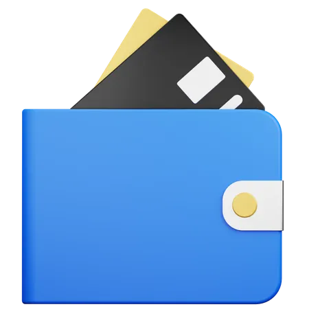 Brieftasche Kreditkarte  3D Icon
