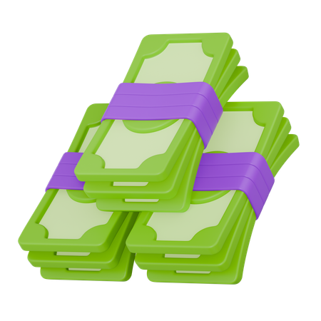 Geldbündel  3D Icon
