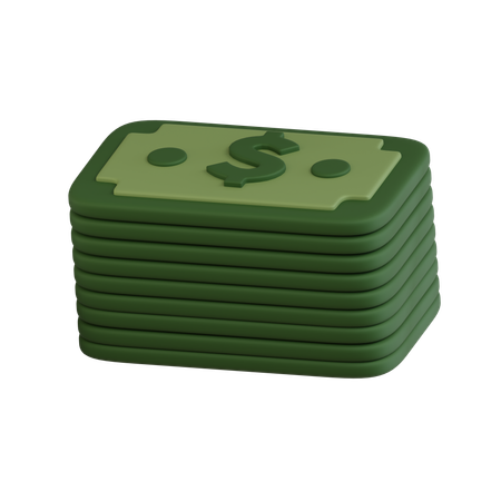 Geldbündel  3D Icon