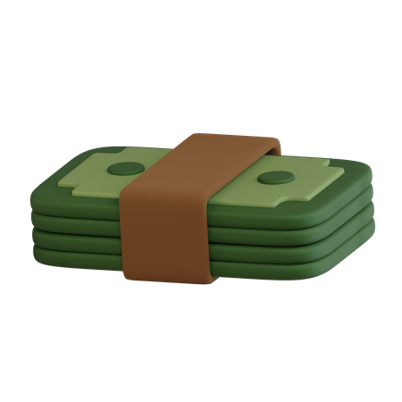 Geldbündel  3D Icon