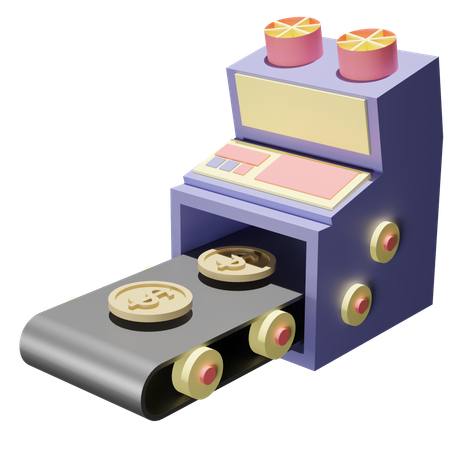 Gelddruckmaschine  3D Icon