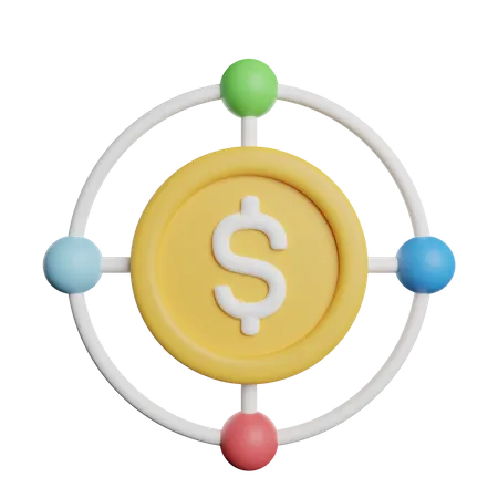 Geldfluss  3D Icon