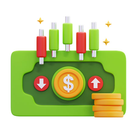 Geldhandel  3D Icon