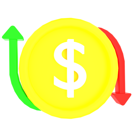 Geldinflation  3D Icon