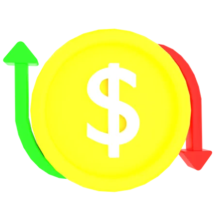 Geldinflation  3D Icon