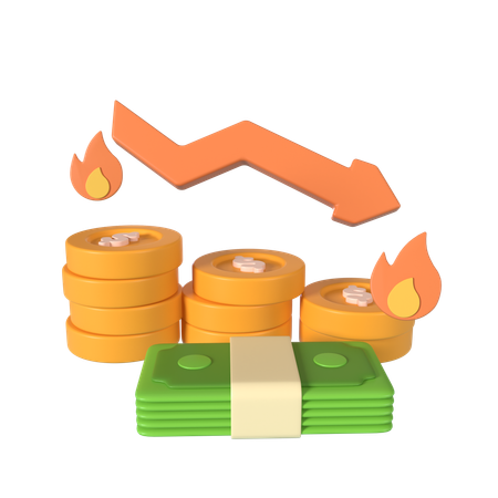 Geldinflation  3D Icon