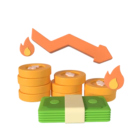 Geldinflation  3D Icon