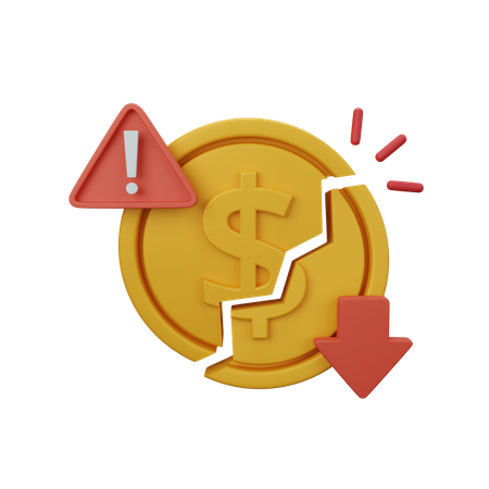 Geldinflation  3D Icon