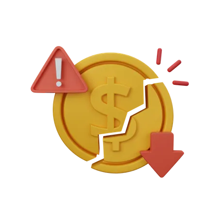 Geldinflation  3D Icon