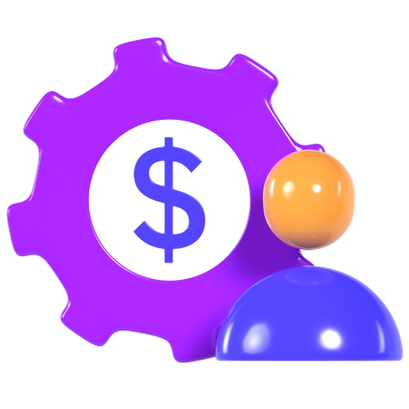 Geldinvestor  3D Icon
