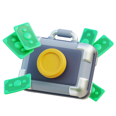 Geldkoffer  3D Icon