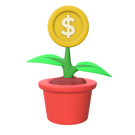Geldpflanze  3D Icon