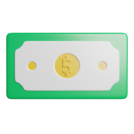 Geldschein  3D Icon