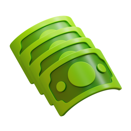 Geldscheine  3D Icon