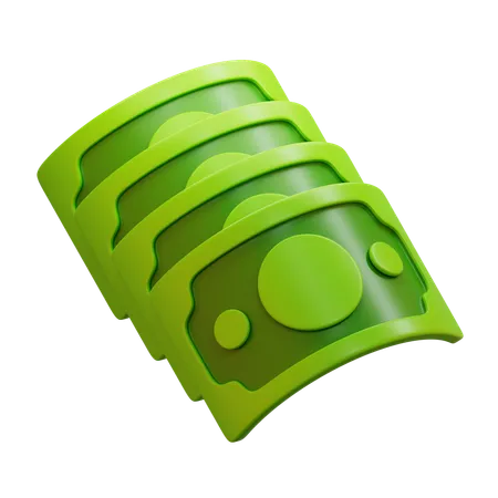 Geldscheine  3D Icon