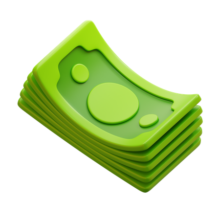 Geldscheine  3D Icon