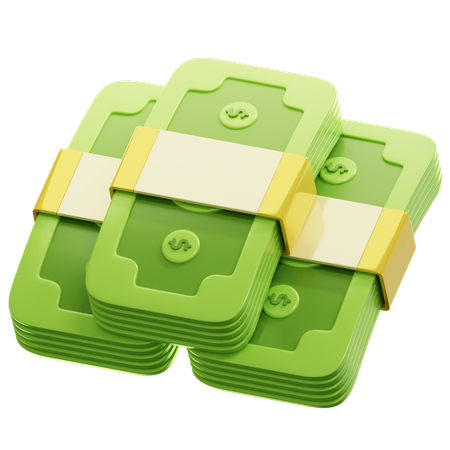 Geldstapel  3D Icon